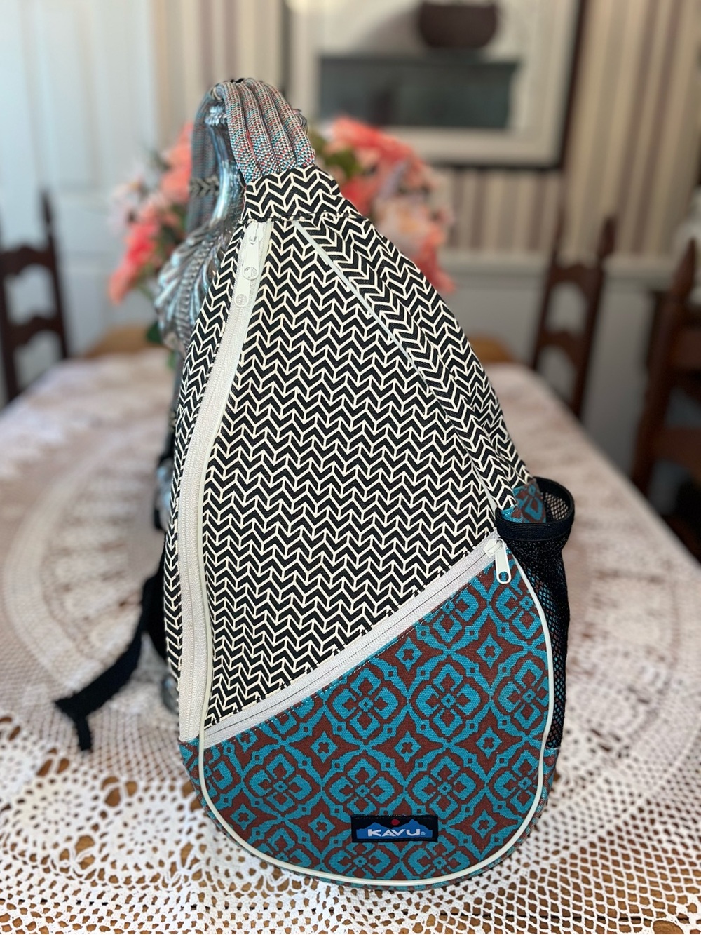 Kavu Large Paxton Sling Backpack, Color is Desert Mosaic